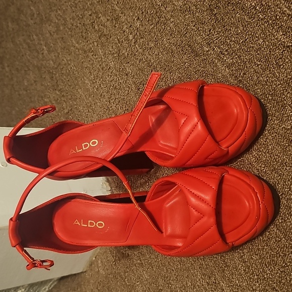 ALDO Women's Red High Heel Sandals - Picture 3 of 3